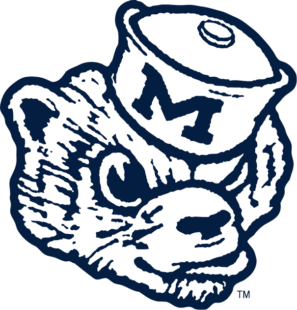 Michigan Wolverines 1948-1963 Primary Logo iron on transfers for T-shirts...
